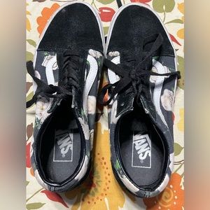 Vans Off The Wall 500714 Multicolor Floral Print Sneaker Shoes Women's Size 7.5‎